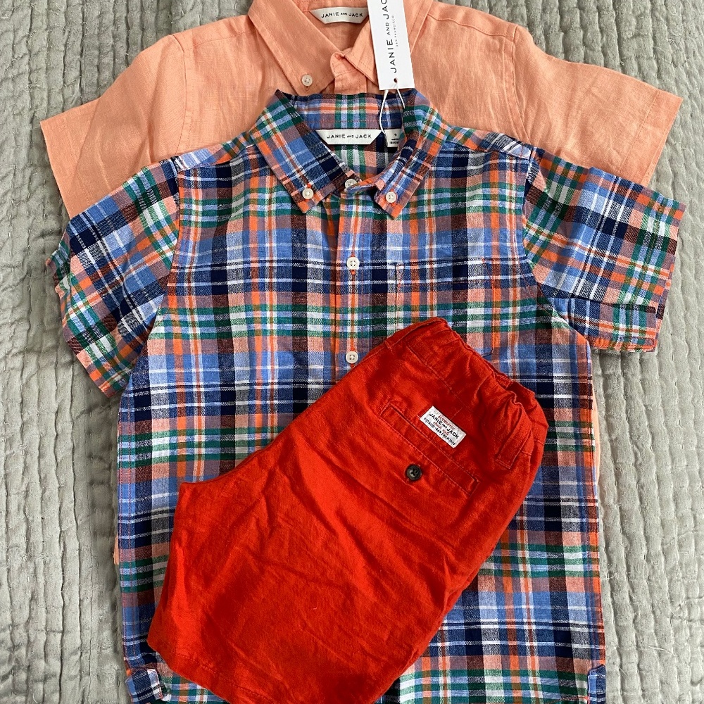 Janie and Jack Linen Summer Wear
